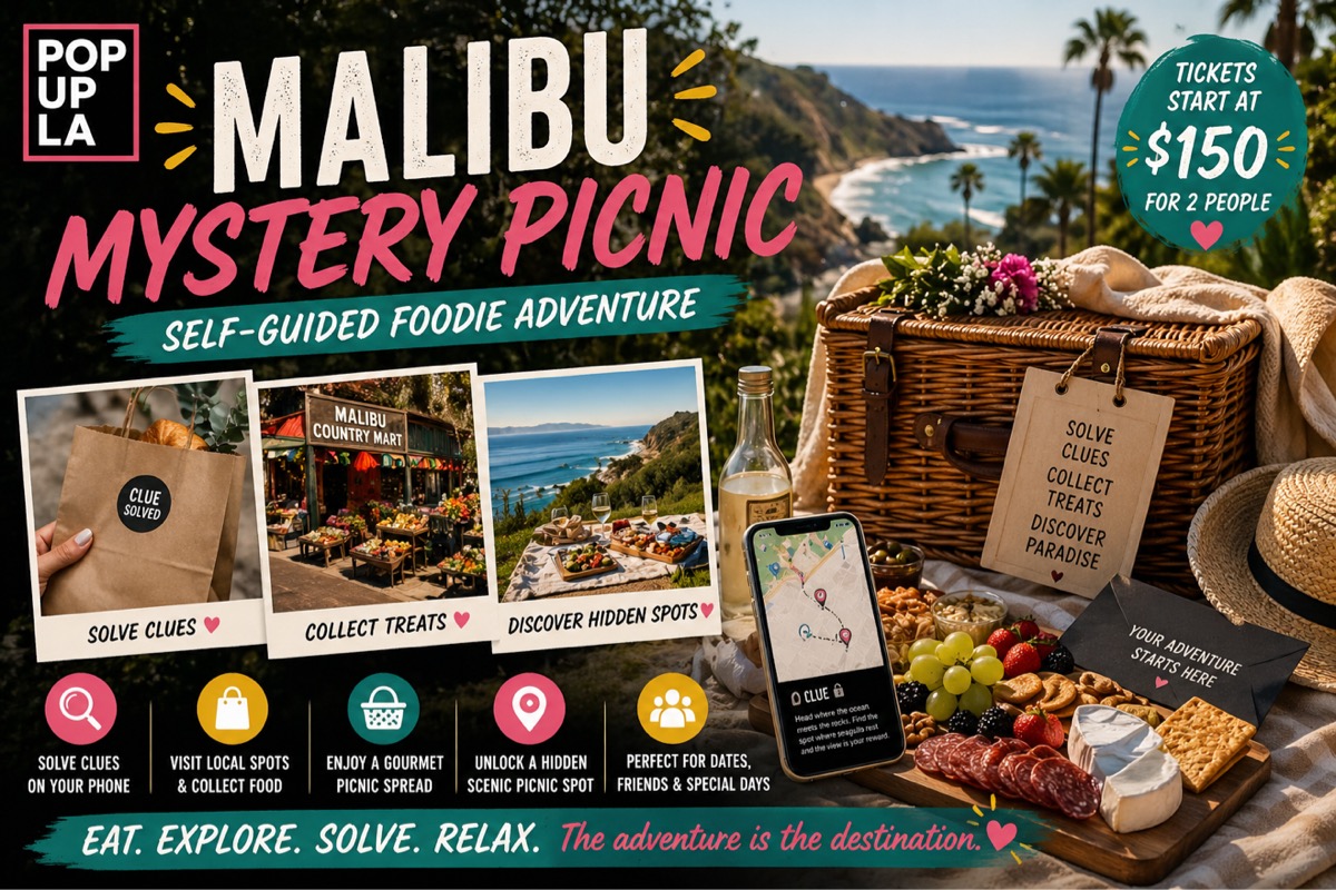 MALIBU MYSTERY PICNIC, SELF GUIDED FOODIE ADVENTURE 