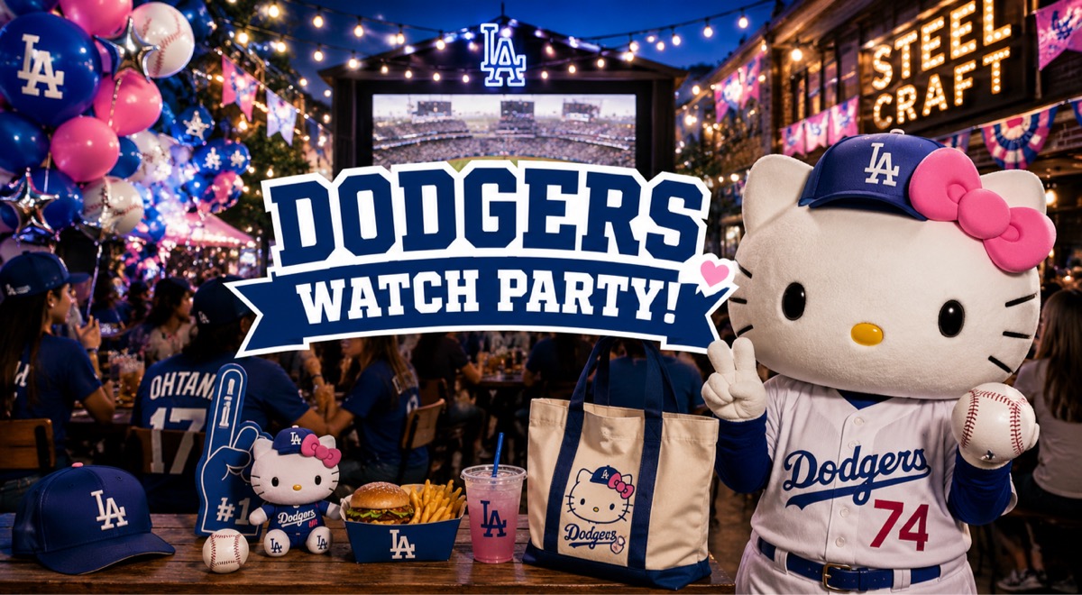 ⚾🎀 Dodgers Watch Party at Steel Craft
